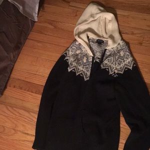 Plus size hooded sweater